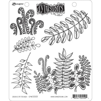 Dyan Reaveley's Dylusions Stamps   «Oodles Of Foliage»  5 pièces